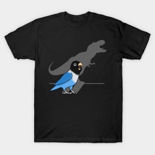 T-Rex Shadow Blue Masked Lovebird T-Shirt